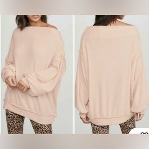 Free People|We The Free Women’s Sz XS Main‎ Squeeze Hacci Off The Shoulder Top